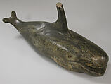 Whale, Steatite, bone, shell, Chumash